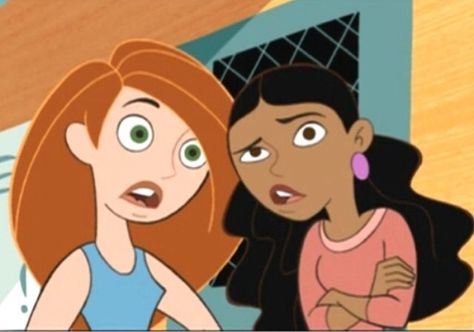 Kim And Monique Costume, Kim Possible And Monique Costume, Iconic Cartoon Duos, Iconic Duos Cartoon, L Cosplay, Me Season, Blonde And Brunette Best Friends, Funny Cartoon Memes, We Are Best Friends