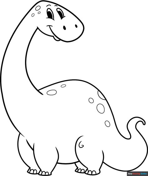 Free, printable Easy Cartoon Dinosaur Coloring Page for kids. Print it out or color it online. https://easydrawingguides.com/coloring-pages/easy-cartoon-dinosaur/ Easy Drawing Guides, Easy Cartoon, Drawing Guides, Kid Coloring Page, Dinosaur Pictures, Dinosaur Coloring Pages, Kids Print, Dinosaur Coloring, Printable Coloring Sheets