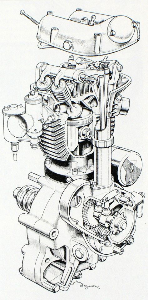 Motorcycle Drawing, Automobile Engineering, Bike Engine, Technical Illustration, Mechanical Art, Motorcycle Art, Motorcycle Engine, Bike Art, Mechanical Design