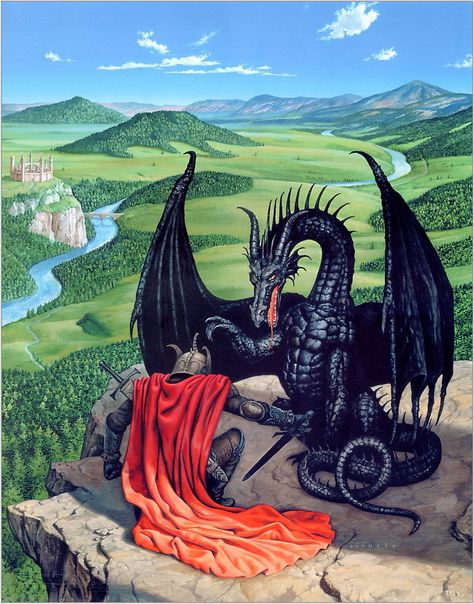 Dungeons And Dragons Art, Scifi Fantasy Art, Pulp Art, Fantasy Dragon, High Fantasy, Arte Fantasy, Fantasy Rpg, Medieval Art, Fantasy Inspiration