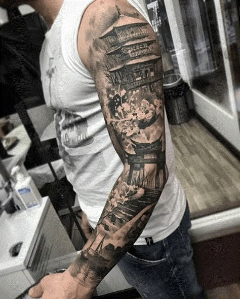 Tattoo Ideas Arm, Geisha Tattoos, Samurai Tattoo Sleeve, Big Tattoos, Samurai Tattoo Design, Geisha Tattoo, Men Tattoos Arm Sleeve, Cool Forearm Tattoos, Men Tattoo