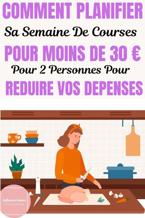 Vous êtes à la recherche de moyens et d’astuces pour réduire ses dépenses alimentaires tout en mangeant bien et en gardant une partie dans notre poche ? À travers cet article, vous allez découvrir un plan de repas pour deux personnes à moins de 30 euros pour la semaine. Combien de fois avez-vous déjà vécu cette situation où vous recherchez quelque chose à manger dans le réfrigérateur mais rien de ce que vous pouvez voir ne vous semble appétissant ? Budget Courses, Budgeting Finances, Love Food, Budgeting, Finance, Organisation