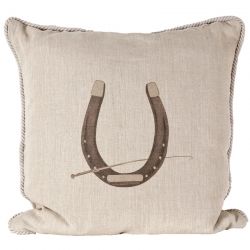 Ox Bow Decor Equestrian Horseshoe Pillow. Available at @lvharkness Equestrian Bedroom, Horse Pillow, White Room Decor, Equestrian Chic, Equestrian Decor, Head Pillow, Equestrian Gifts, Bow Decor, For Good Luck