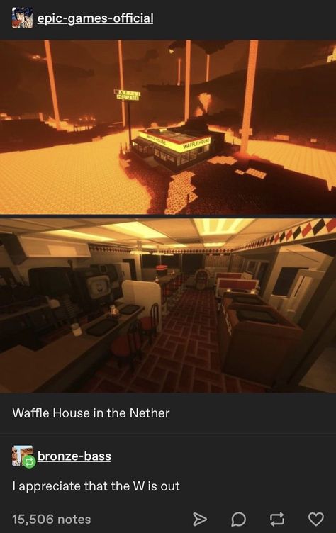 4 Panel Life, Waffle House, Minecraft Memes, Minecraft Architecture, Minecraft Building, Minecraft Creations, Minecraft Projects, Minecraft Designs, Gaming Memes