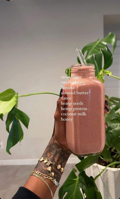 Banana Almond Butter, Healthy Smoothie Recipe, Dairy Free Protein, Honey Smoothie, Smoothie Recipes Healthy Breakfast, Smoothie Drink Recipes, Hemp Protein, Healthy Drinks Smoothies, Vegan Protein Powder