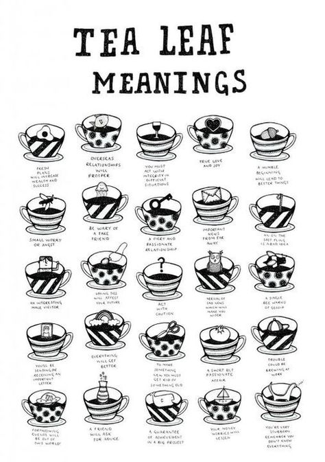 Tasseography Tea Reading Symbols | ... of reading the leaves no doubt reading too much into symbols i Leaf Meanings, Reading Tea Leaves, 1000 Lifehacks, Twinings Tea, Tea Reading, Under Your Spell, Tea Leaf, Fortune Telling, Kitchen Witch