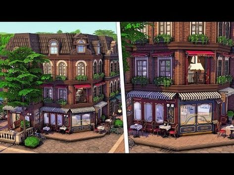 Britechester Bistro and Bar | The Sims 4 Cozy Bistro Speed Build - YouTube Britechester Sims 4, Sims 4 Bistro, Sims 4 Britechester, Sims Bar, Sims Cafe, Sims 4 Bar, Cozy Bistro, Sims Builds, Open Me