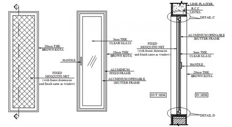 Glassdoor blocks 2d view elevation and section dwg file that includes door elevation drawings details with dimension details and door design blocks details along with door sectional drawings details and handle details. Door Construction Detail Drawing, Door Section Detail Drawing, Door Detail Drawing Architecture, Door Section Detail, Glass Floors Architecture, Door Elevation, Living Room Sliding Doors, Furniture Measurements, Hotel Room Design Plan