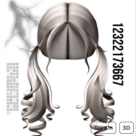 Roblox Ash Hair Codes, Roblox Silver Hair Codes, Berry Avenue Hair, Yk2 Outfits, Roblox Hair Codes, Ash Grey Hair, Cottage Core Outfit, Brown Hair Roblox, Id Brookhaven