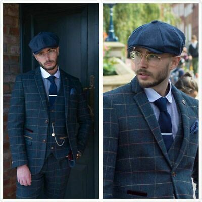 (eBay) Blue Men Tweed Suit Herringbone Plaid Vintage Retro Groom Tuxedos Wedding Suits Tweed Groom, Tuxedos Wedding, Groom Tuxedo Wedding, Tuxedo Wedding Suit, Tweed Men, Tweed Wedding Suits, Vintage Tuxedo, Blue Suit Men, Christmas Suit