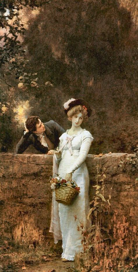 Romance Arte, Romantic Artwork, Lovers Images, Istoria Artei, Victorian Paintings, Romantic Period, Romantic Paintings, Ancient Paintings, Two Lovers