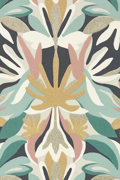 Harlequin Colour Wallpapers Melora Wallpaper | Anthropologie UK Wallpaper Glitter, Buy Wallpaper, Harlequin Wallpaper, Color Palette Yellow, Wallpaper Companies, 1% Wallpaper, Standard Wallpaper, Botanical Wallpaper, Gold Interior