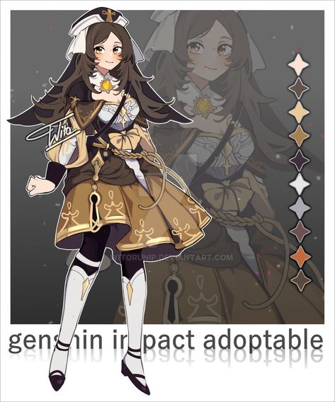 Genshin Mondstadt Outfits, Mondstadt Clothing Style, Mondstadt Oc Outfit, Mondstadt Outfits, Mondstadt Oc, Genshin Impact Ocs, Genshin Oc Ideas, Demon Slayer Oc Ideas, Noelle Genshin Impact