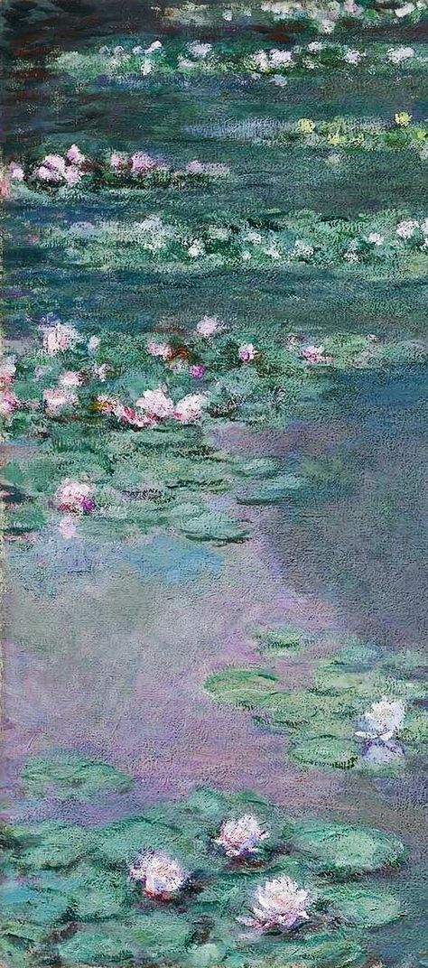 Claude Monet Monet Wallpaper, Arte Peculiar, Monet Art, Arte Van Gogh, Monet Paintings, Aesthetic Painting, Painting Wallpaper, Water Lilies, Claude Monet