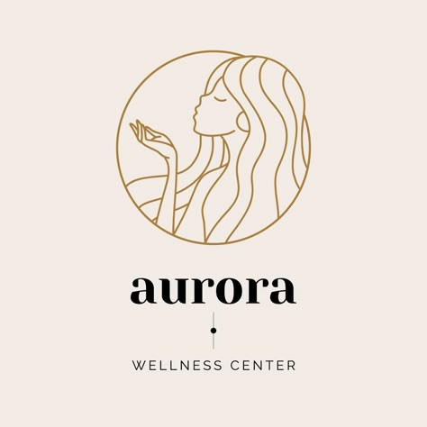 Beautiful female figure, modern feminine art. Esoteric Logo and brand elements template illustration in simple minimal linear style in nude color. Female Logo Design, Logo For Beauty Salon, Modern Feminine Logo, Silhouette Logo Design, Brows Logo, Esoteric Logo, Logo For Beauty, Nail Art Logo, Logo Design Women