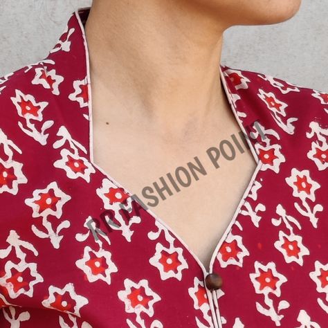 Stand Patti Kurti Neck Design, Stand Patti Blouse Design, Stand Patti Kurti, Stand Patti Neck Kurti, Kurti Pent Design, Pent Design, Kurta Designs For Women, Design For Kurti, Saree Blouses Designs