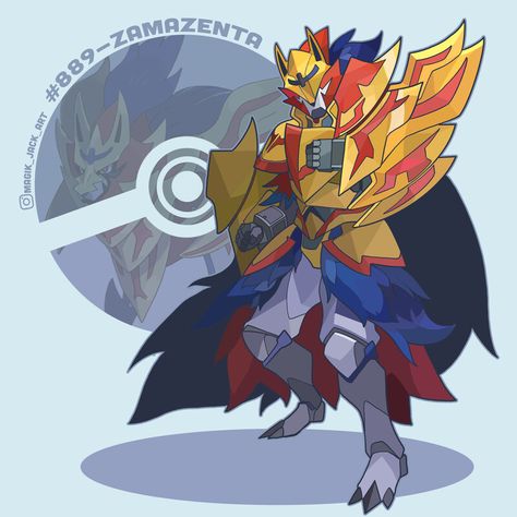 Pokemon Zamazenta, Jack Burke, Hunter Pokemon, Deadpool Pikachu, Kartu Pokemon, Pokemon Human Form, Pokemon Crossover, Pokemon Rpg, Gijinka Pokemon