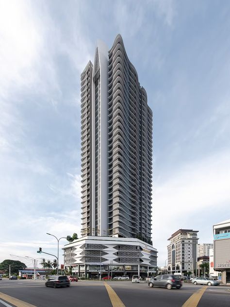 Idea 3563569: Troika Kota Bharu by architects 61 sdn bhd in Malaysia Kota Bharu, Residential Building Design, Residential Building, Building Design, Architects, Building, Design