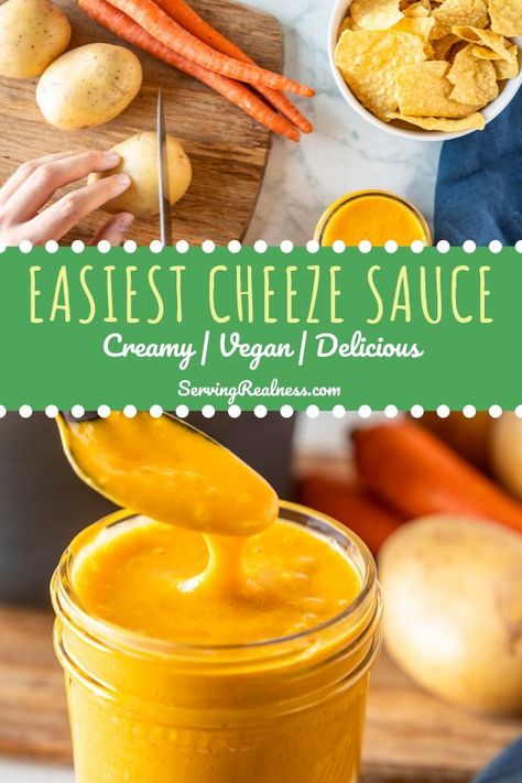 Easy Vegan Cheese Sauce, Easy Vegan Cheese, Vegan Cheese Sauce Recipe, Mac And Cheese Healthy, Vegan Sauce, Vegan Cheese Recipes, Vitamix Blender, Vegan Cheese Sauce, Cheese Sauce Recipe