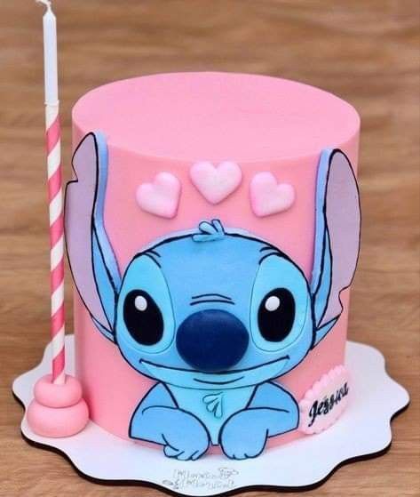 Pink Stitch Cake, 12th Birthday Cake Ideas, Stitch Cakes, 12th Birthday Cake, 8th Birthday Cake, Stitch Cake, Birthday Theme Ideas, Pink Stitch, Cake Inspo