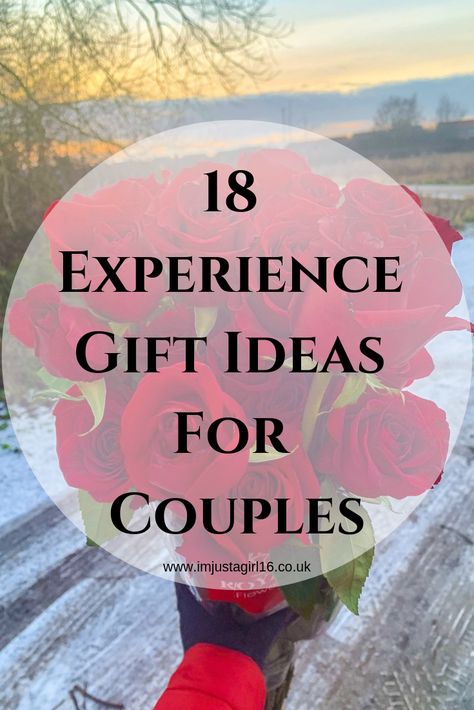 18 Experience Gift Ideas For Couples #experience #gift #giftguide #valentinesday #giftideas #experiencegifts #love #couples #coupledate #datenight #dateideas Unique Christmas Gifts For Girlfriend, Experience Gifts For Boyfriend, Valentines Gift For Husband Romantic, Couple Experiences, Experience Gift Ideas, Boyfriend Valentines Day Gifts, Gift Ideas For Couples, Romantic Gift Ideas