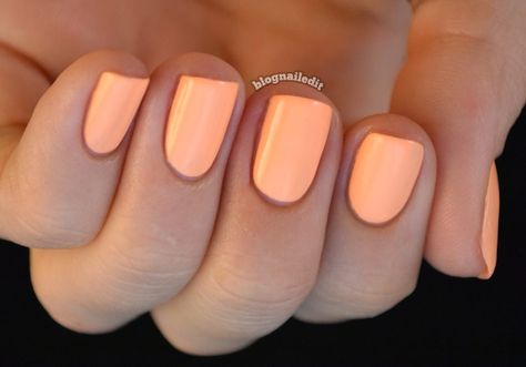 Lime Crime's Peaches ♥ Cream Design For Nails, Neon Orange Nails, Orange Nail Art, Neat Nails, Orange Nail Designs, Orange Nail Polish, Nail Colour, Peaches Cream, Nail Polish Collection