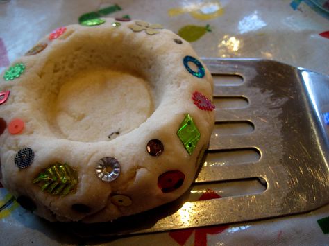 salt dough candle holder diwali craft idea | by Cathy @ Nurturestore.co.uk Diwali Eyfs, Diwali Craft For Children, Diwali Candle Holders, Diwali For Kids, Diwali Fireworks, Diwali Activities, Diwali Candles, Cultural Crafts, Celebration Around The World