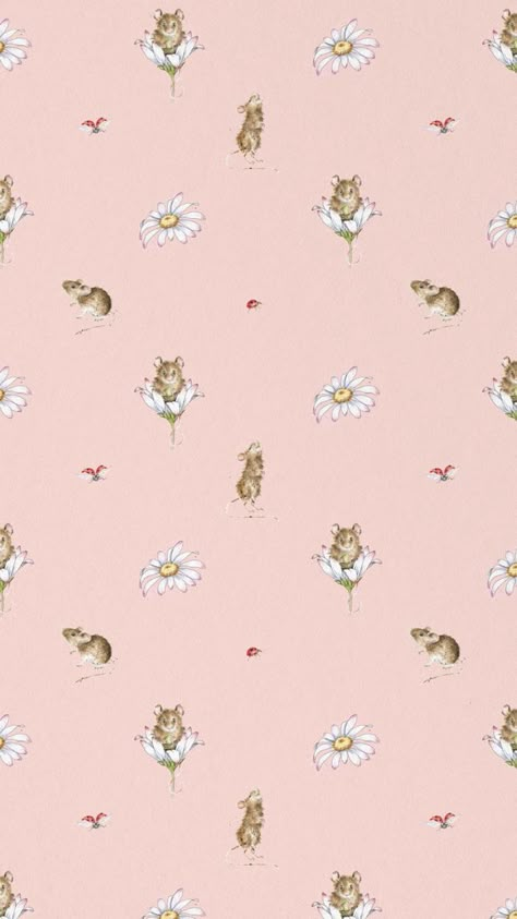 Cute Mice Wallpaper, Pink Animal Wallpaper, Christmas Iphone Wallpapers Aesthetic, Mice Wallpaper, Seasonal Backgrounds, Iphone Wallpapers Aesthetic, Christmas Iphone Wallpapers, Potpourri Bag, Fun Wallpapers