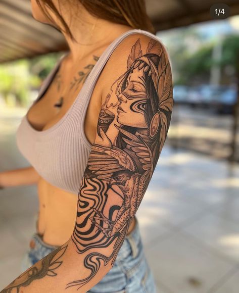 Arm Tattoos For Women Forearm, Delicate Tattoos For Women, Earthy Tattoos, Feminine Tattoo Sleeves, Scary Tattoos, Pretty Tattoos For Women, Stylist Tattoos, Tattoo Style Drawings, Different Tattoos