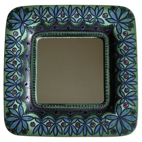 Check out this item from 1stdibs! Hilkka-Liisa Ahola Floral Ceramic Mirror for Arabia, Finland, 1950s: https://www.1stdibs.com/id-f_40254902 Sunflower Mirror, Ceramic Mirror, Ceramic Frame, Ceramic Framed, Danish Ceramics, Floral Mirror, Brown Decor, Rattan Mirror, Modern Mirror Wall