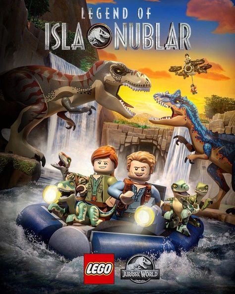 Film Jurassic World, Lego Jurassic Park, Owen Grady, Claire Dearing, Lego Dinosaur, Jurassic World Movie, Lego Poster, Isla Nublar, Lego Jurassic