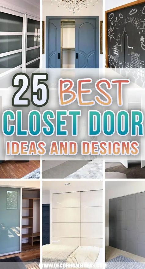 25 Best Closet Door Ideas and Designs For a Total Makeover No Closet Doors Ideas, Walk In Closet Door Ideas Bedrooms, Big Closet Door Ideas, Different Closet Door Ideas, Closet Room Door Ideas, Replace Closet Doors Ideas, Hall Closet Doors Hallways, Replace Bifold Closet Doors Ideas, Small Doors Ideas