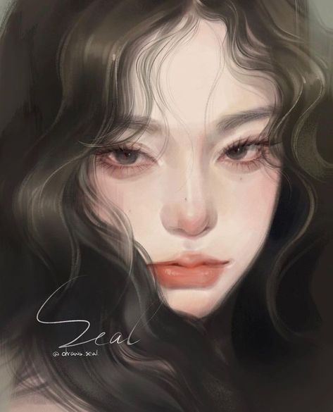 Realistic Sketch, Semi Realistic, Jellyfish Art, Digital Portrait Art, Art Tools Drawing, Pretty Drawings, Realistic Paintings, Realism Art, Digital Art Anime