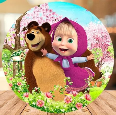 Marsha And The Bear, Masha And The Bear, Bear Birthday, The Bear, Cartoon Character, Birthday