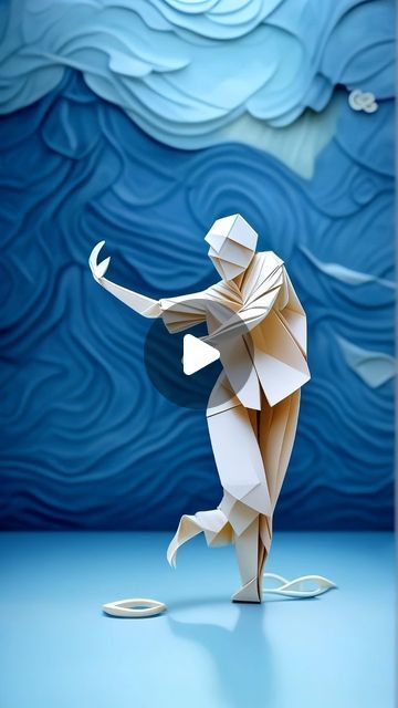 Origami Gif, Papercut Animation, Origami Videos, Amazing Video, Vacheron Constantin, Generative Art, Paper Craft, A Video, Cool Gifs