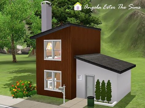 easy starter home for your sims Cheap Tiny House, Sims 2 House, Sims 4 Houses Layout, Die Sims 4, The Sims 4 Pc, Sims 4 House Plans, Sims 4 House Building, Sims 4 House Design, Casas The Sims 4