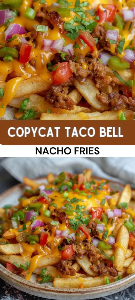 Taco Bell Nacho Fries, Copycat Taco Bell, Cheese Dipping Sauce, Nacho Fries, Taco Bell Recipes, Seasoned Fries, Spicy Dipping Sauce, Crispy Fries, Cheap Meal Ideas