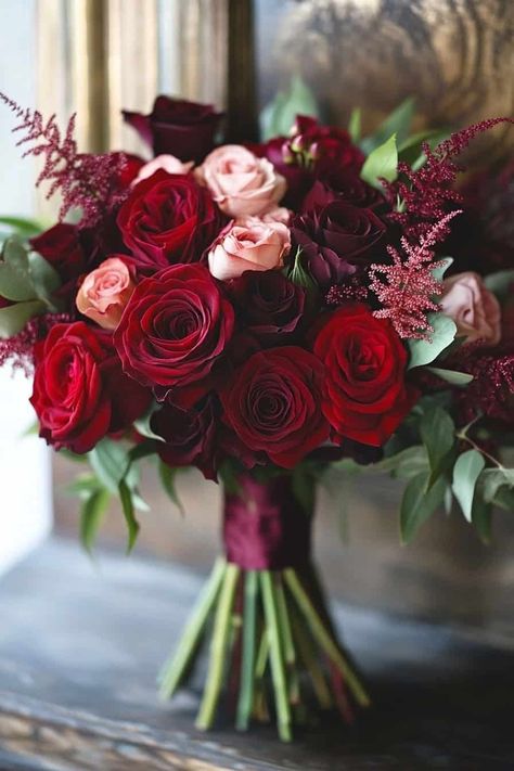 Maroon Peony Bouquet, Red Wine Bouquet, Wine Color Bouquet, Red Flower Wedding Bouquet, Formal Wedding Bouquet, Wedding Flowers Roses Red, Burgundy And White Bridal Bouquet, Dark Red Bridal Bouquet, October Wedding Flowers Centerpieces