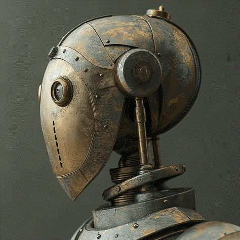 Photo-realistic robot Automaton Aesthetic, Steampunk Robot Aesthetic, Steam Punk Robot, Robot Real, Robot Transformation, Realistic Robot, Mechanical Aesthetic, Rusty Robot, Robot Aesthetic