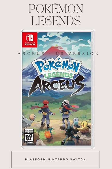 Nintendo Switch Platform, US Version Game Pokemon Arceus, Pokemon Pearl, Pokemon Legends Arceus, Ni No Kuni, Legends Arceus, Pokémon Diamond, Luigi's Mansion, Wild Pokemon, First Pokemon