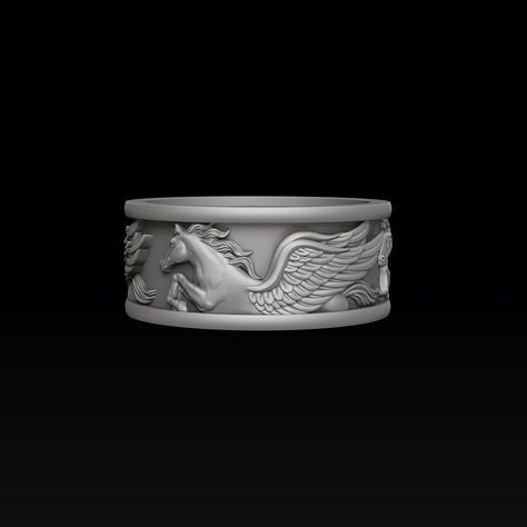 Pegasus Ring 3D print model 🏷️The link to order is in bio. #pegasus #pegas #ring #jewellery #jewelry #3dmodel #horse Jewellery Design Sketches, Print Models, Jewellery Design, Design Sketch, 3d Print, 3d Printing, Jewelry Design, Ring, Design