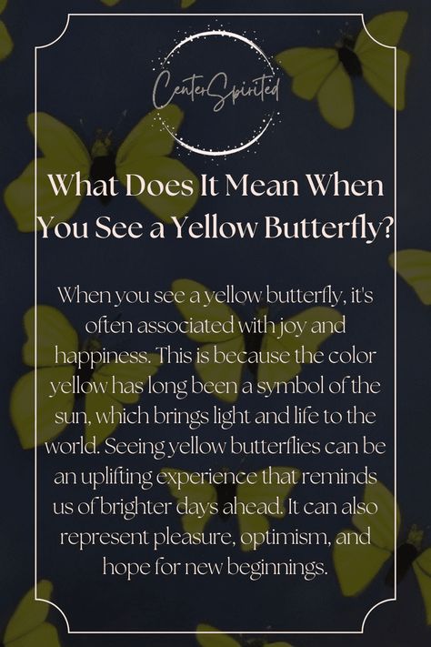 Yellow Butterfly Spiritual Meaning, Yellow And Black Butterfly Meaning, Orange Butterfly Meaning Spiritual, Swallowtail Butterfly Meaning, Butterfly Meaning Spiritual, Monarch Butterfly Meaning, Yellow Butterfly Meaning, Meaning Of Yellow, Animals Meaning