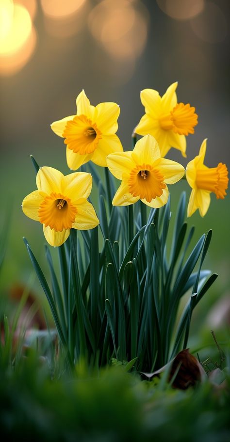 Daffodils Planting, Yellow Daffodils, Daffodil Flower, Spring Wallpaper, Bulb Flowers, Beautiful Flowers Pictures, Beautiful Nature Wallpaper, Beautiful Backgrounds, Beautiful Nature Pictures