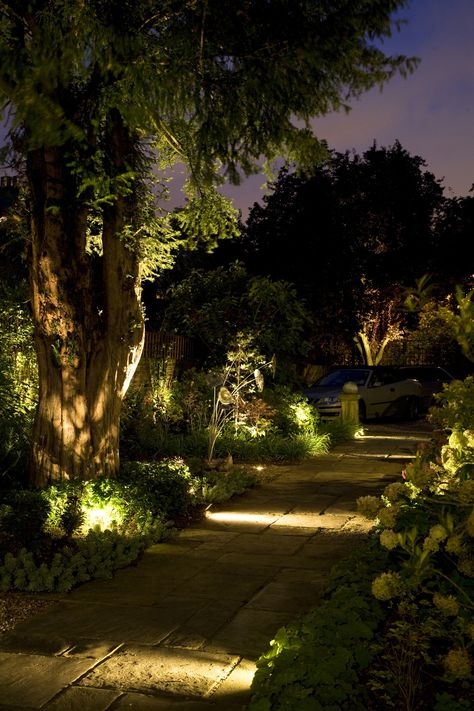 Landscape Lighting Design, Outdoor Garden Lighting, Casa Country, Outdoor Paradise, Landscape Features, Path Lights, Rustic Outdoor, Design Garden, Landscaping Design