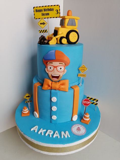 Blippi And Meekah Cake, Blippi Birthday Cake, Blippi Birthday Party, Blippi Party, Children Cake, Colorful Birthday Cake, Gluten Free Cake, Colorful Birthday, Kids Zone