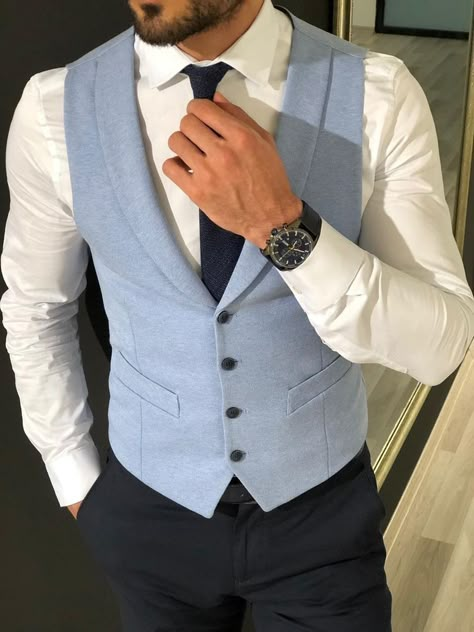 Shirt With Vest Outfit Men, Vest And Tie Outfit Men, Men Vest Outfits Formal, Waistcoat Men Style, Men Vest Outfits, Tuxedos For Wedding, Mens Dress Vests, Vest Outfits Men, Waistcoat Designs