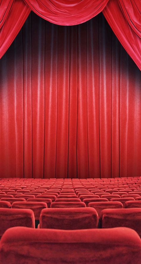 Cinema Background For Editing, Theatre Wallpaper, Hall Wallpaper, Red Curtains, Movie Wallpapers, Computer Wallpaper, Movie Theater, Aesthetic Backgrounds, Red Background