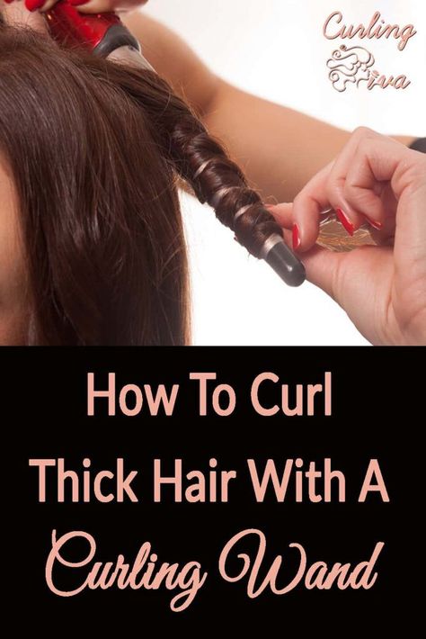 Styling thick hair can be a challenge. When you have the best curling wand for thick hair, it makes it so much easier! In this post, you'll learn how to curl thick hair with a curling wand. #curls #thickhair #hair How To Curl Thick Hair With A Wand, Best Way To Curl Hair With Wand, Curl Hair With Wand Tips, How To Curl With A Wand, Curl With Wand, How To Wand Curl Your Hair, How To Curl Hair With A Wand, How To Use A Curling Wand, How To Curl Your Hair With A Wand