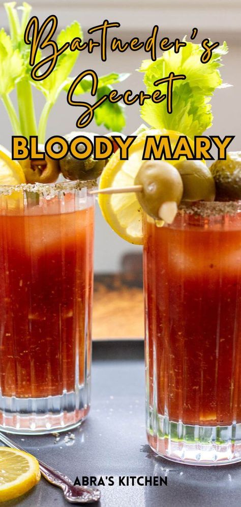 This is THE bloody mary mix recipe you need, vetted by hundreds of picky bar customers, and crafted by a seasoned bartender.  Just add your alcohol of choice, or enjoy it as a virgin bloody mary.  Boastfully, I will tell you that this recipe will change your Sunday brunch forever. Bloodymary Cocktail Recipe For Canning, Bloodymary Cocktail Bar, Bloodymary Cocktail Recipe Easy, Blood Mary Recipe, Blody Mary, Mixed Drinks Alcohol Recipes, Blood Mary, Adult Beverages Recipes, Homemade Alcohol