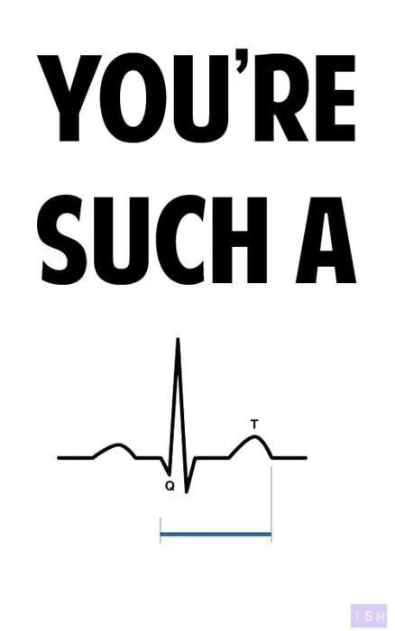 I LOVE cardiology humor!!! Cardiology Humor, Medische Humor, Ems Humor, Medical Jokes, Medical Quotes, Cardiac Nursing, Nurse Rock, Science Jokes, Medical Humor